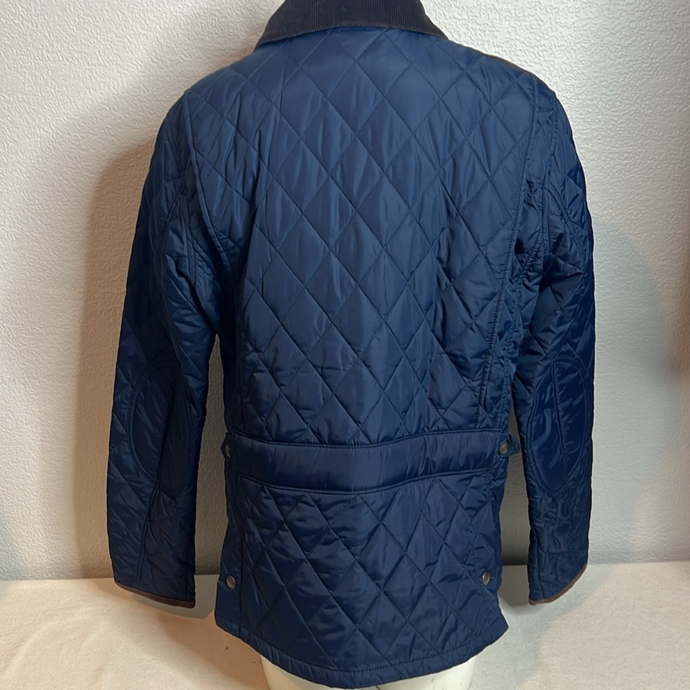 Polo Ralph Lauren Quilted Barn Jacket Navy XL – Corduroy Collar & Trim - Picture 9 of 12